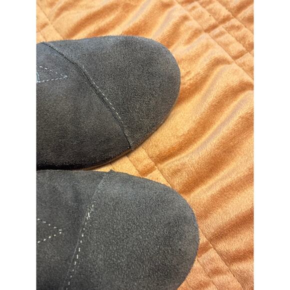 TOMS Brown Suede Lace up Wedge Booties Boots Size 5.5 - Picture 4 of 5